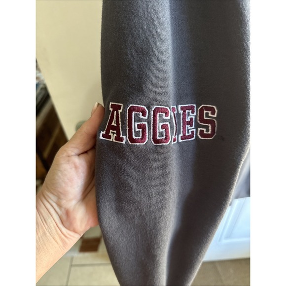 Colosseum Texas A&M Mens Size 2XL Heavy Vintage Multi Patch Sweatshirt Gray - Picture 6 of 9